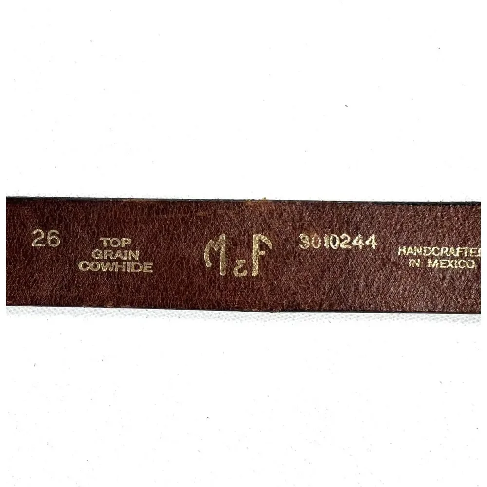 Wyoming Centennial 1990 Pewter Siskiyou Belt Buckle & Cowhide Leather Belt